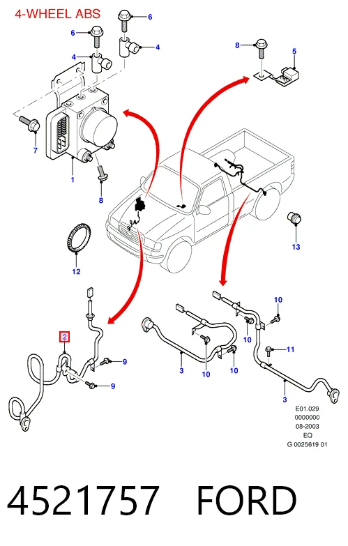 HMP6M342C204BB Hmpx Sensor de freno, delantero derecho