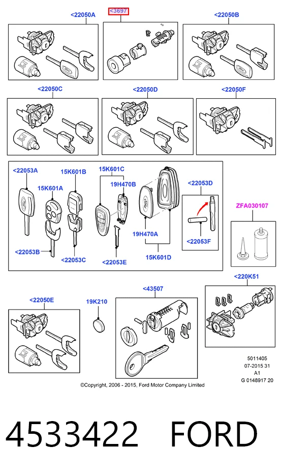 Interruptor de encendido Ford Mondeo IV (CA2)