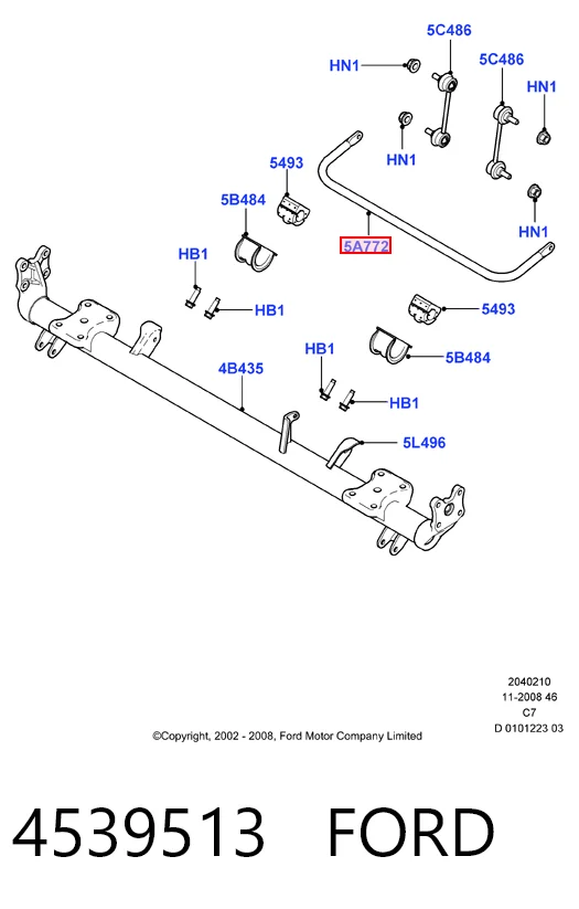 Comprar Estabilizador trasero Ford Connect  TC7