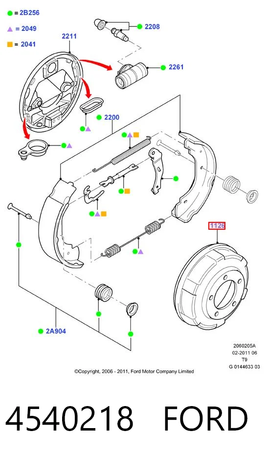 Tambor de freno trasero para Ford Transit  (V347/8)