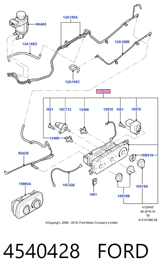 Módulo de modos de calefacción/aire acondicionado Ford Transit VI furgoneta (V347/8) (2006 - 2014) precio, desde 39,20 EUR