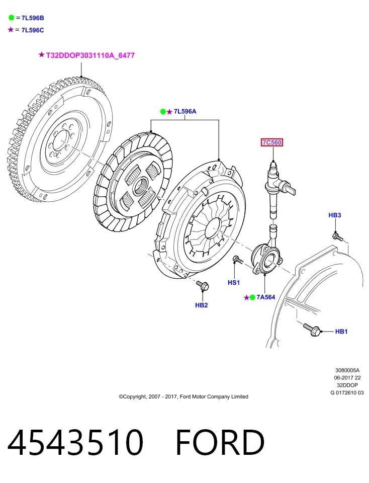 Conducto de embrague  Ford Transit V furgoneta (V184/5) (2000 - 2006) precio, desde 39,78 EUR