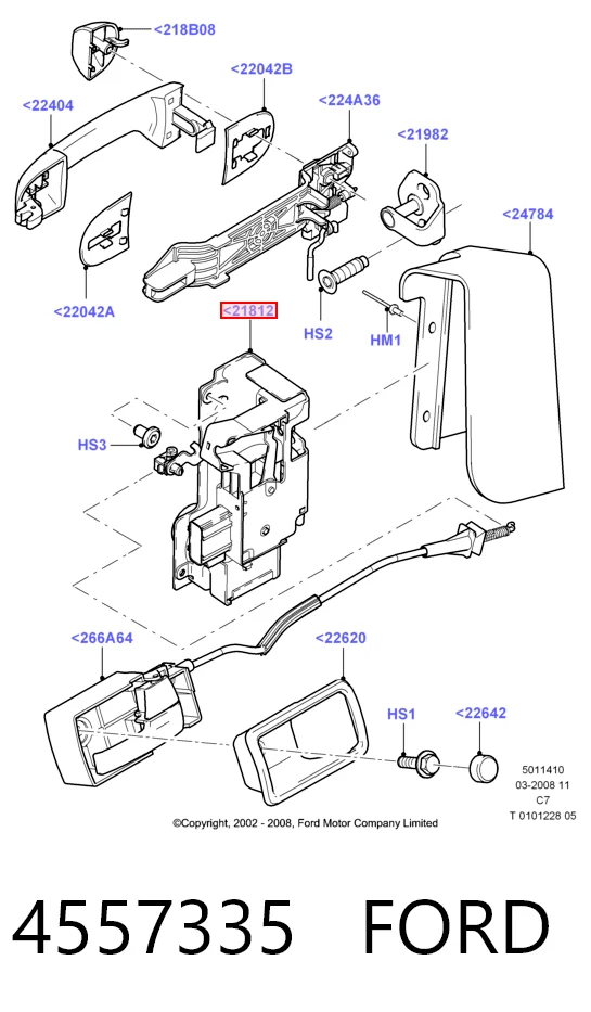  Cerradura Ford Connect 