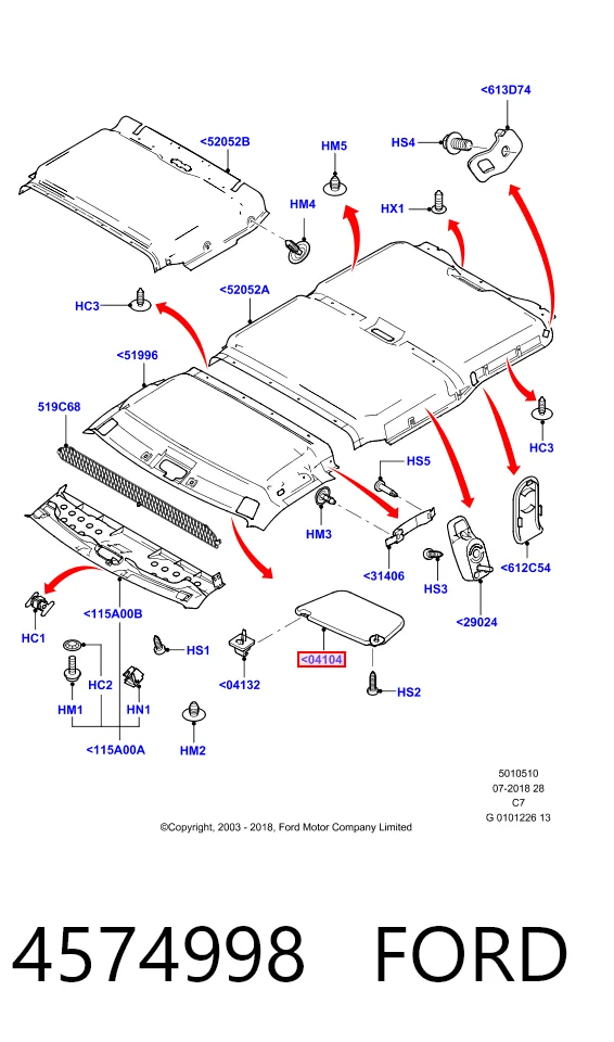 Visera para Ford Connect  TC7