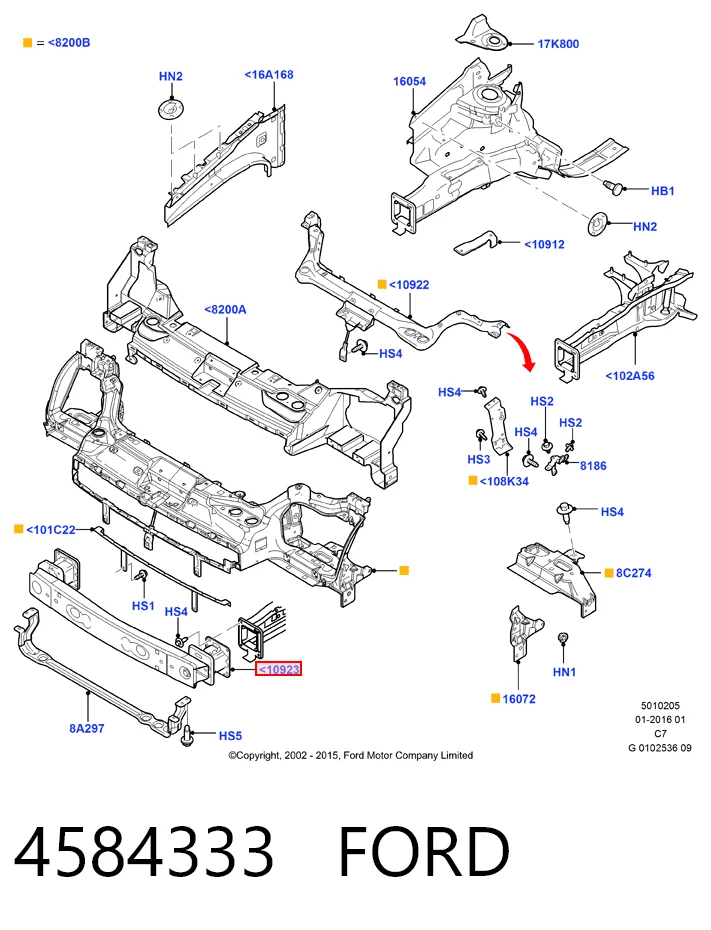 Comprar Refuerzo parachoque delantero Ford Connect TOURNEO PU2