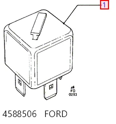 Relé de ventilador de aire acondicionado Mitsubishi Outlander II (2005-2012)