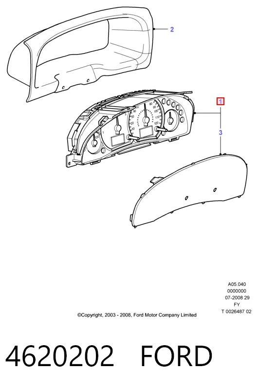 Tablero de instrumentos 4620202 FORD