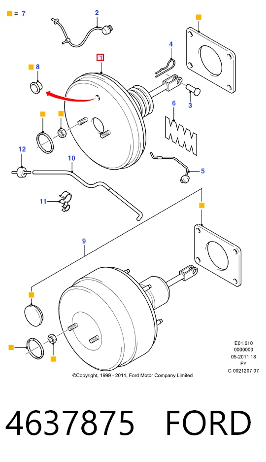 Servofreno Ford Transit V furgoneta (V184/5) (2000 - 2006) precio, desde 76,96 EUR