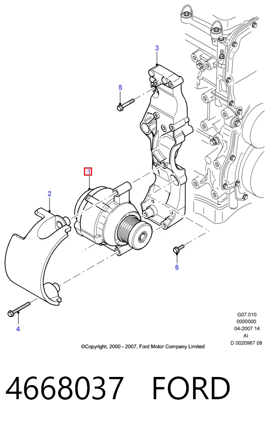 4668037 Ford Alternador de coche