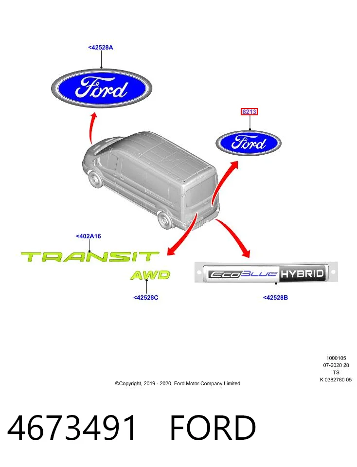  Emblema Ford Mondeo 2