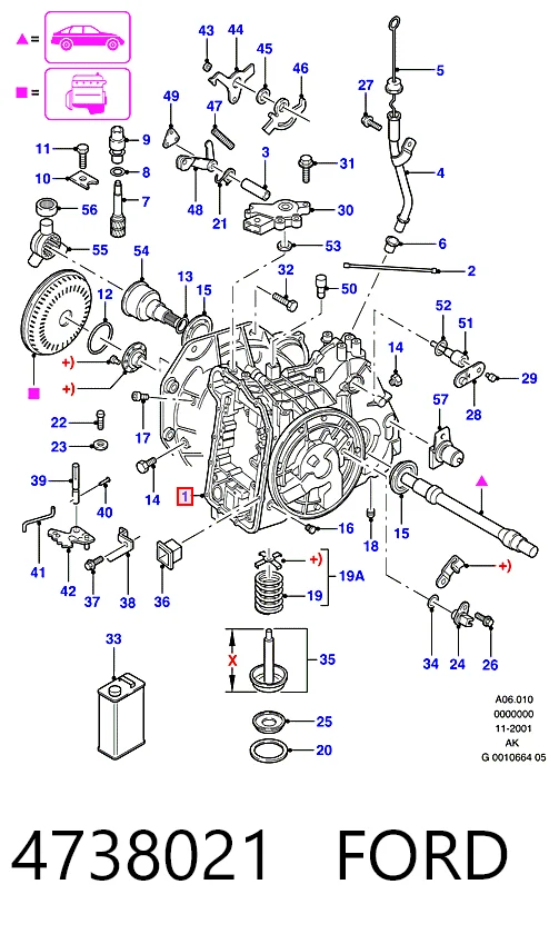 Transmisión automática Ford Mondeo III (2000-2007)