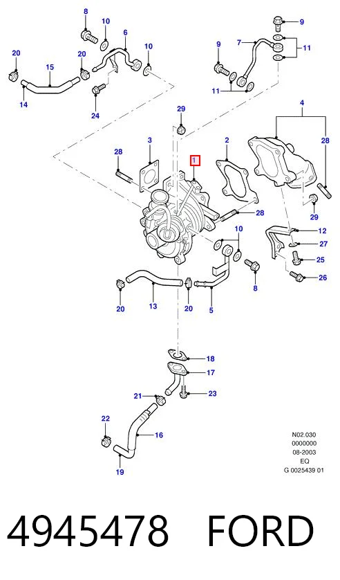 Turbocompresor para Ford Ranger EQ