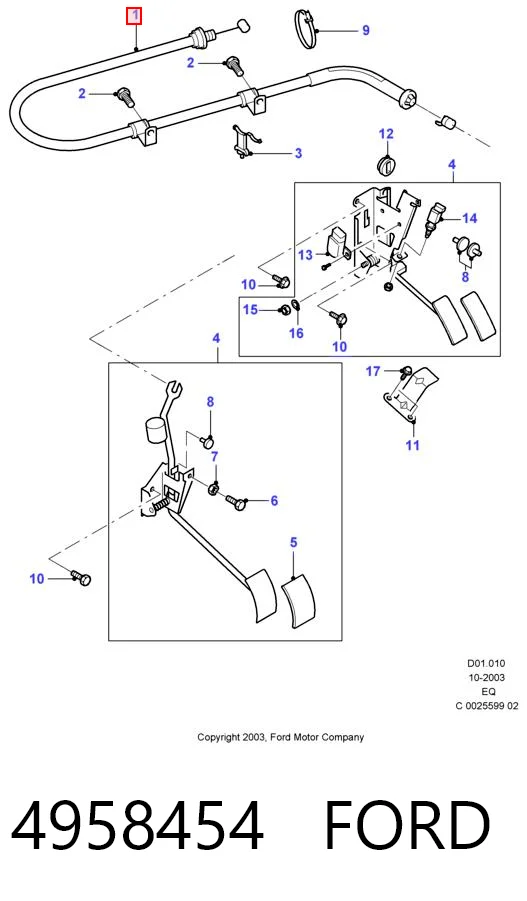 Cable del acelerador para Ford Ranger EQ