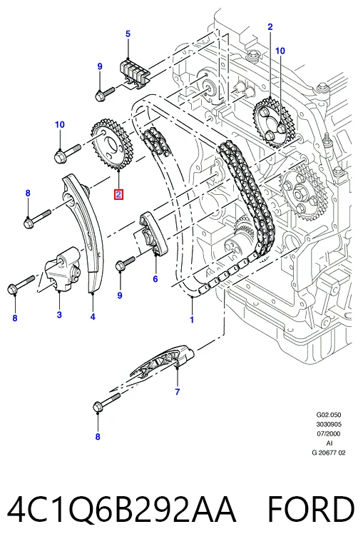 Comprar Piñón del árbol de levas Ford Transit  V184/5 a bajo precio