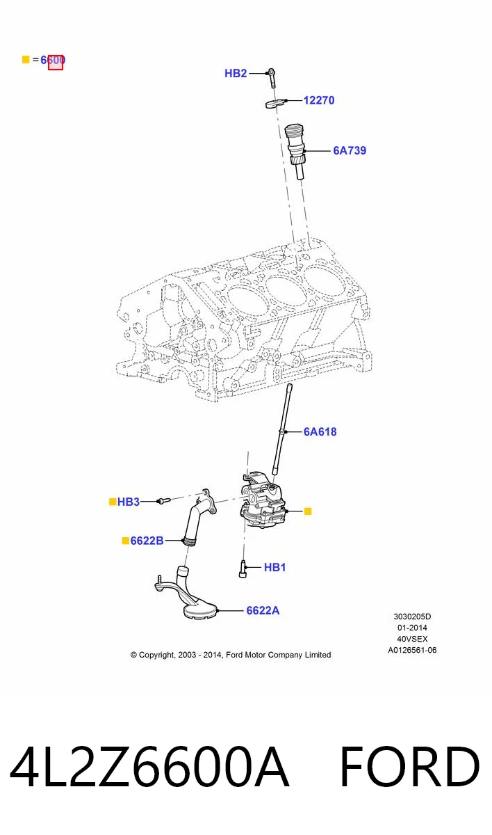 Bomba de aceite para Ford Explorer  U2