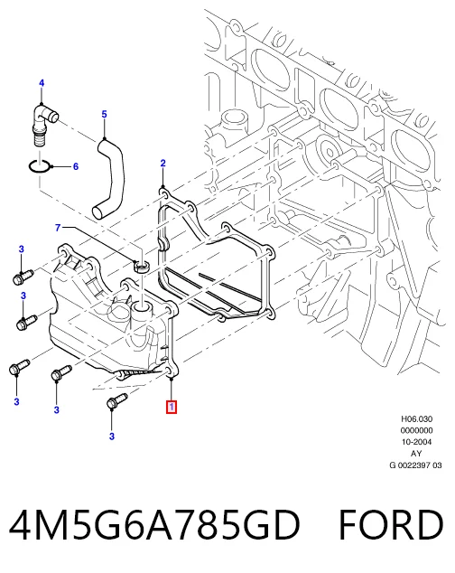 4M5G6A785GD Ford Colectores de admisión