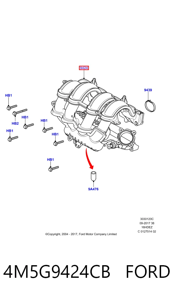 Módulo colector de admisión Ford Focus III hatchback (CB8) (2010 - 2020) precio, desde 120,52 EUR