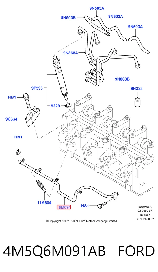 4M5Q6M091AB Ford