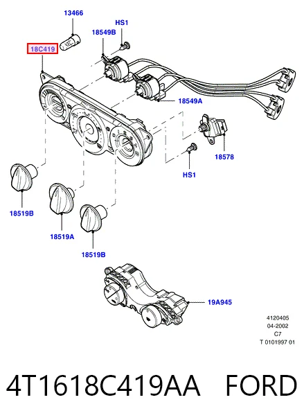 Unidad de control de la ventilación para Ford Focus I DNW