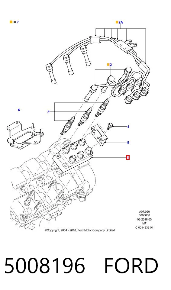5008196 Ford Bobina de ignición