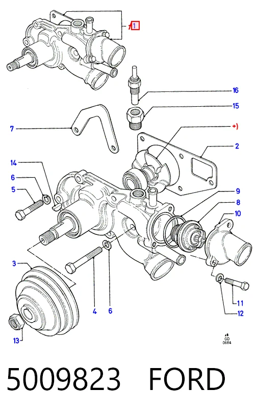 Comprar Bomba de agua Peugeot 505  551A