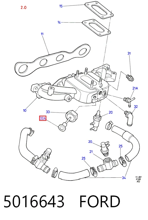 Embrague motor Ford Transit (1977-1986)