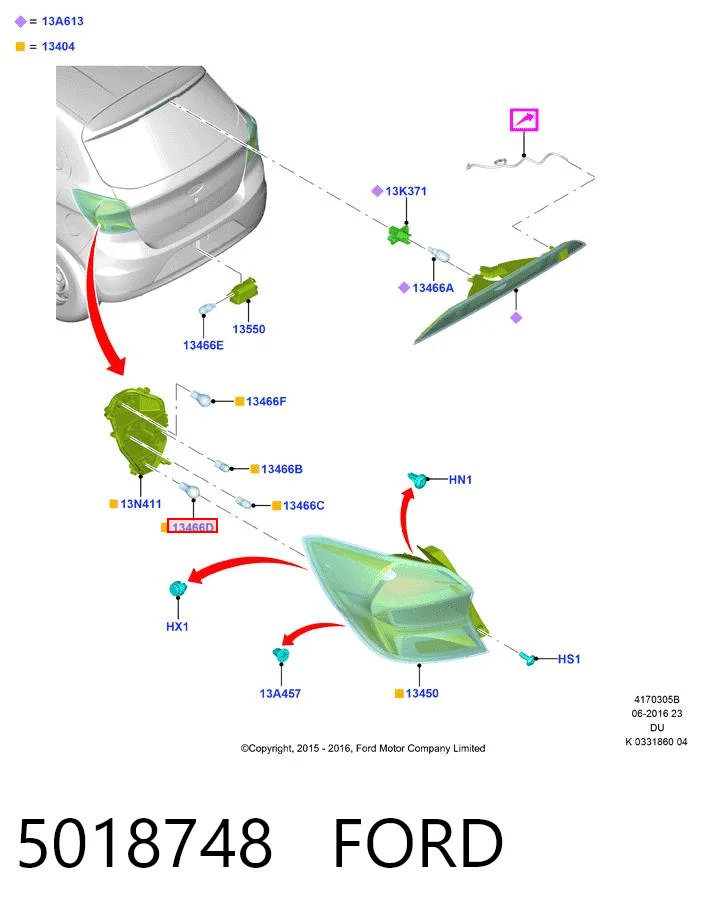 5018748 Ford