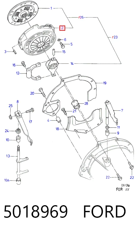 Plato de presión del embrague Ford Escort VI hatchback comprar en España