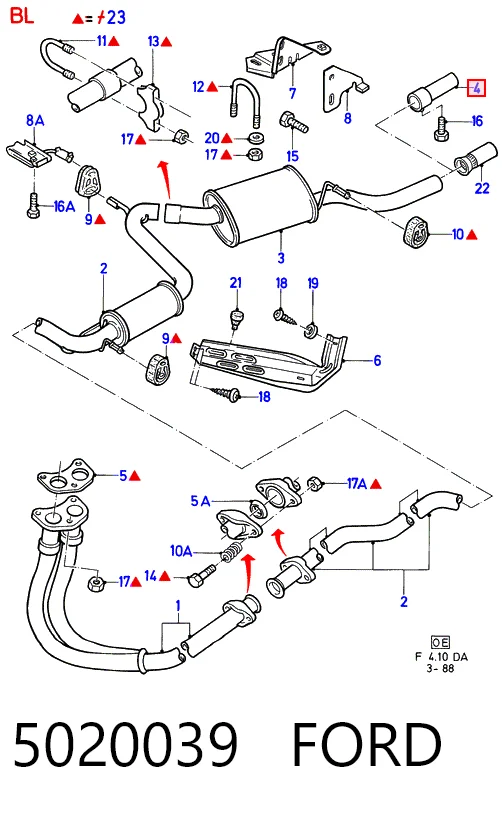 Silenciador trasero para Peugeot 205 I 741A, C