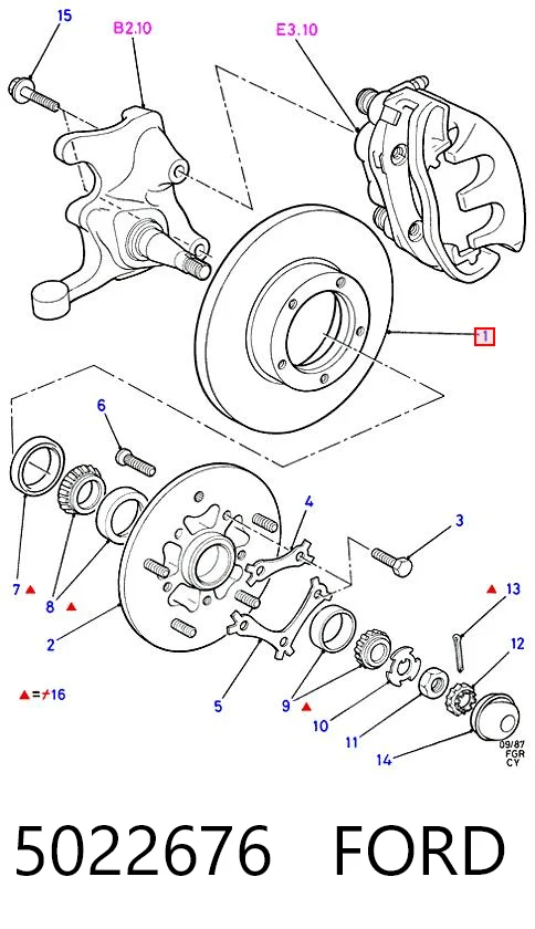 5022676 Ford Discos