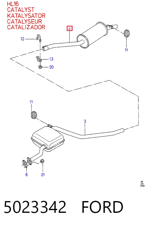 Comprar Silenciador trasero Ford Sierra II GBG, GB4