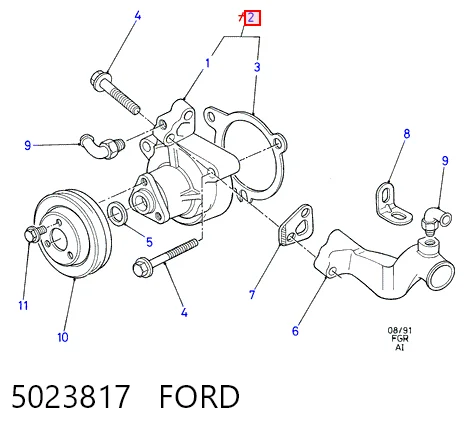 Comprar Bomba de agua Ford Orion I AFD