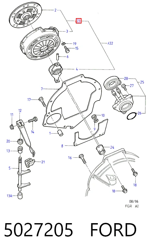  Embrague Ford Escort 