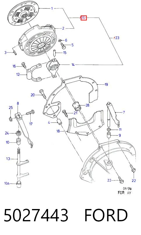 Comprar Plato de presión de embrague Ford Escort VII ALL