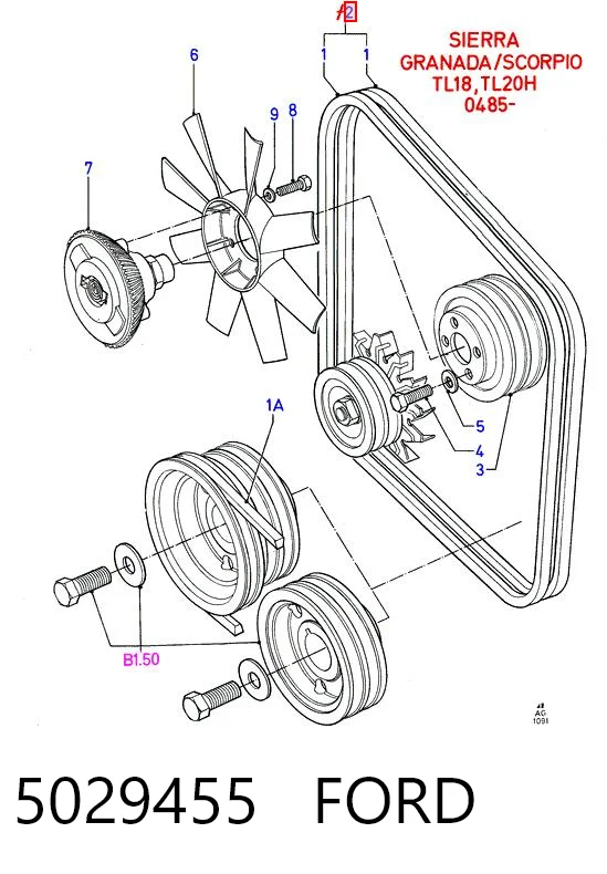 4796327 Chrysler Correa poly v