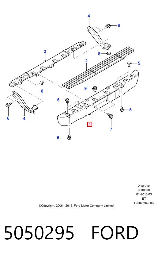 Comprar Parachoques trasero Ford Ranger  ET a bajo precio
