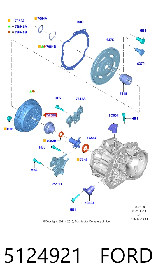Cojinete de desembrague Ford ECOSPORT SUV (2013 - 2022) precio, desde 28,69 EUR