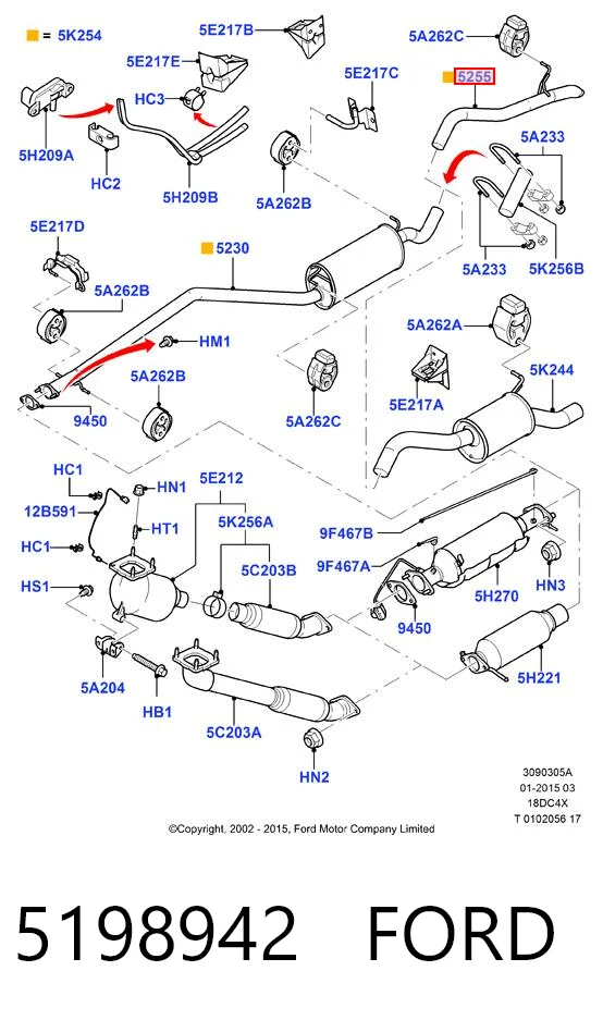 Comprar Silenciador trasero Ford Connect  TC7 a bajo precio