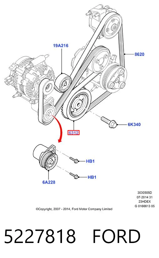 5227818 Ford Dámper