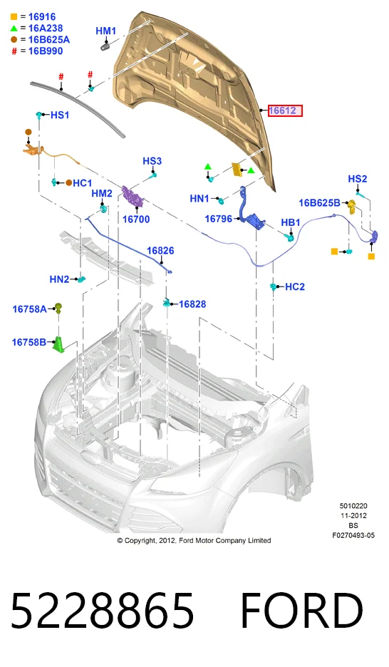 Capot Ford Kuga II