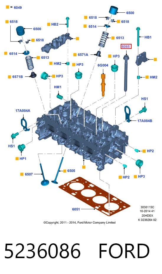 Juego tornillos culata Ford Explorer SUV (U5) (2011 - 2019) precio, desde 4,45 EUR