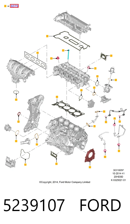 Juego juntas motor Ford Galaxy  (2015-2026)