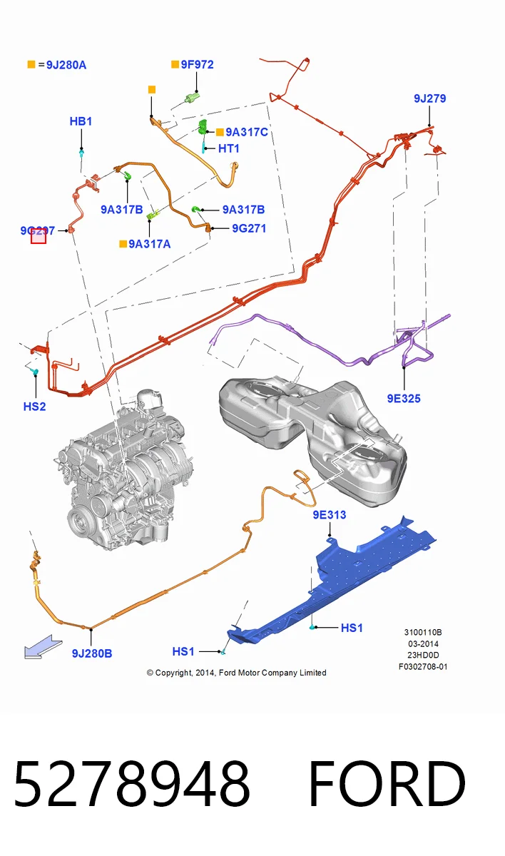 Válvula de purga de vapores de combustible Ford Mustang VI coupé (ZG) (2014 - 2023) precio, desde 45,34 EUR