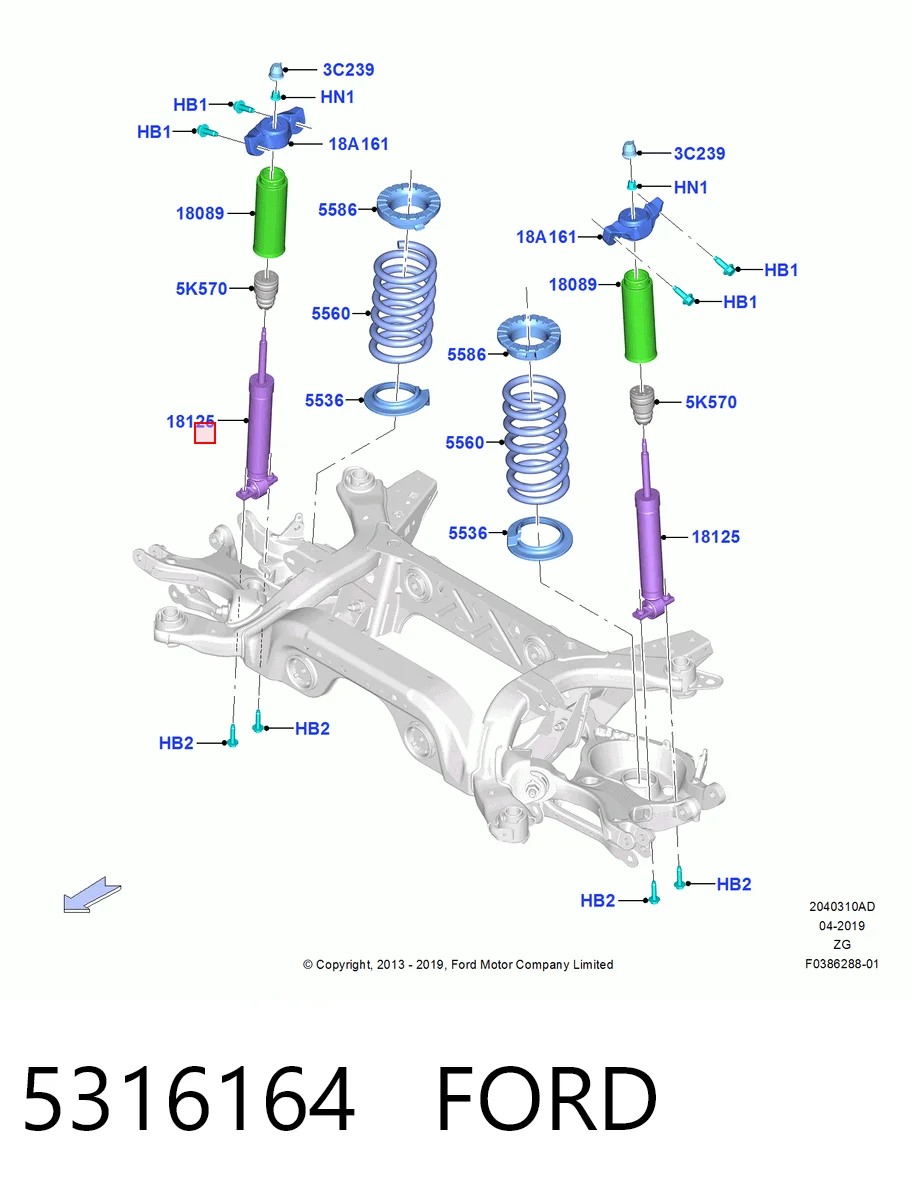 Amortiguadores traseros Ford Mustang VI