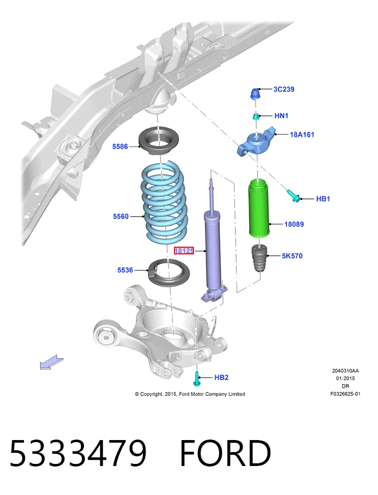 Comprar Amortiguador trasero Ford S-Max  CDR a bajo precio