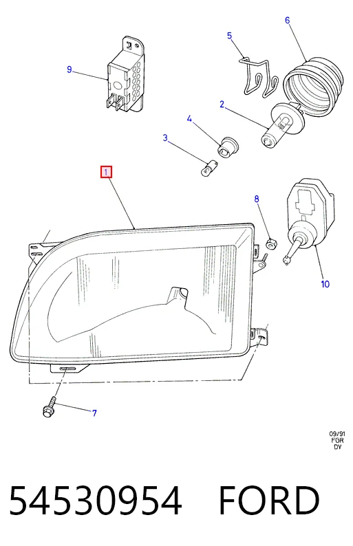 Comprar Faro derecho Ford Transit IV E