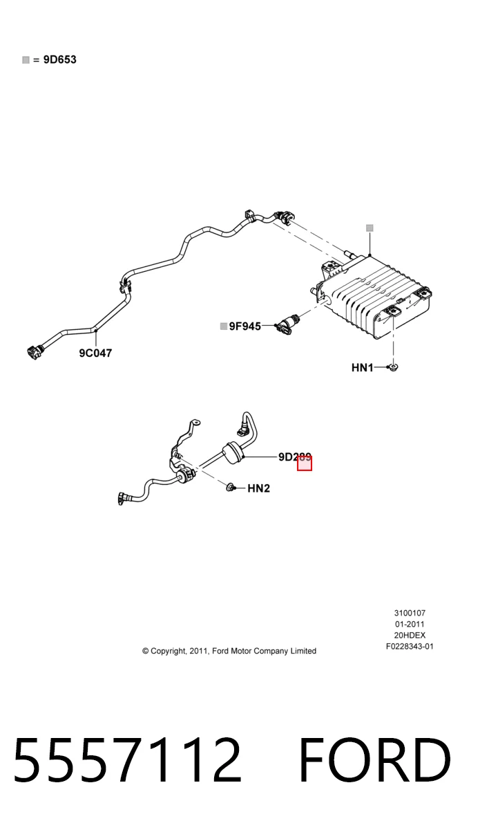 Valvula de ventilacion del canister Ford Focus III