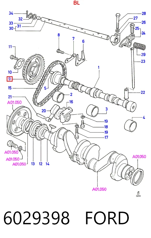 Ajustador árbol de levas  Ford Fiesta Mk1 hatchback (GBFT) (1976 - 1983) precio, desde 31,25 EUR