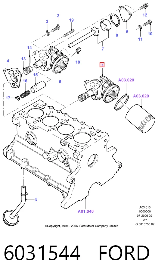 Comprar Bomba de aceite del motor Fiesta III GFJ