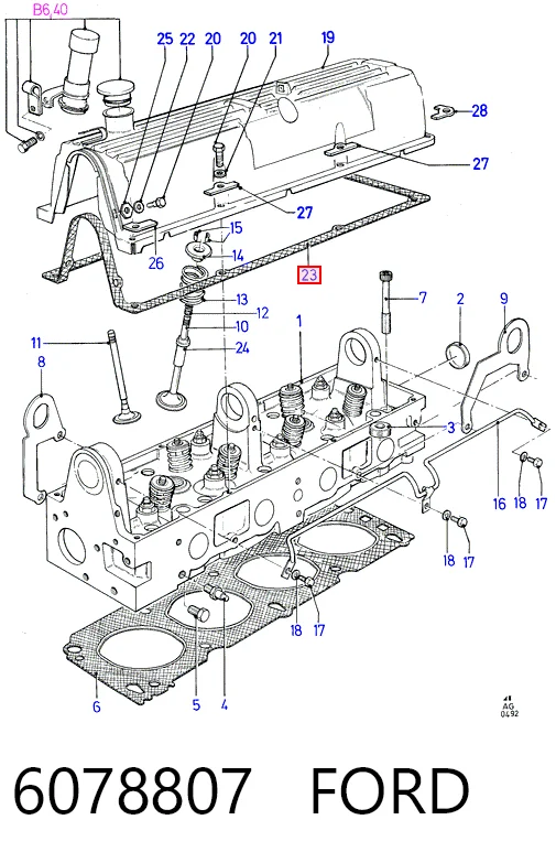 Comprar Junta tapa de balancines Ford Taunus  GBTS, GBFS, CBTS